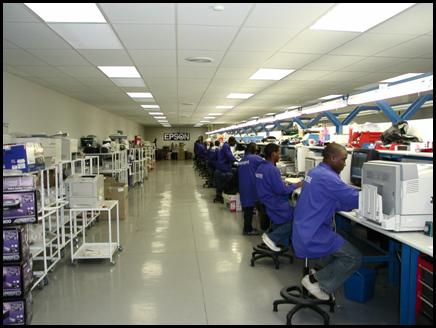 Remanufacturing of printer heads and electromechanical assemblies in Africa