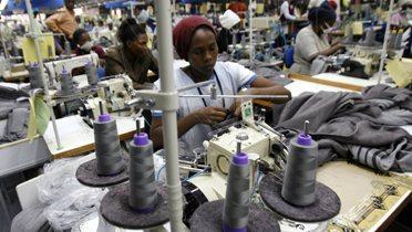 work in textile manufacturing factory in Africa